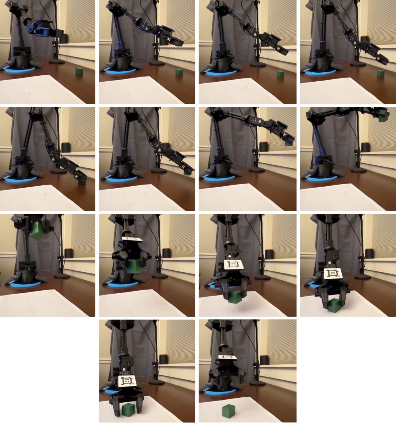 Frames from a successful deterministic trial